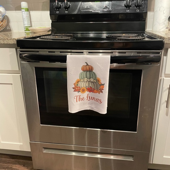 Custom Fall Tea Towel / Dish Rag - Picture 4 of 4